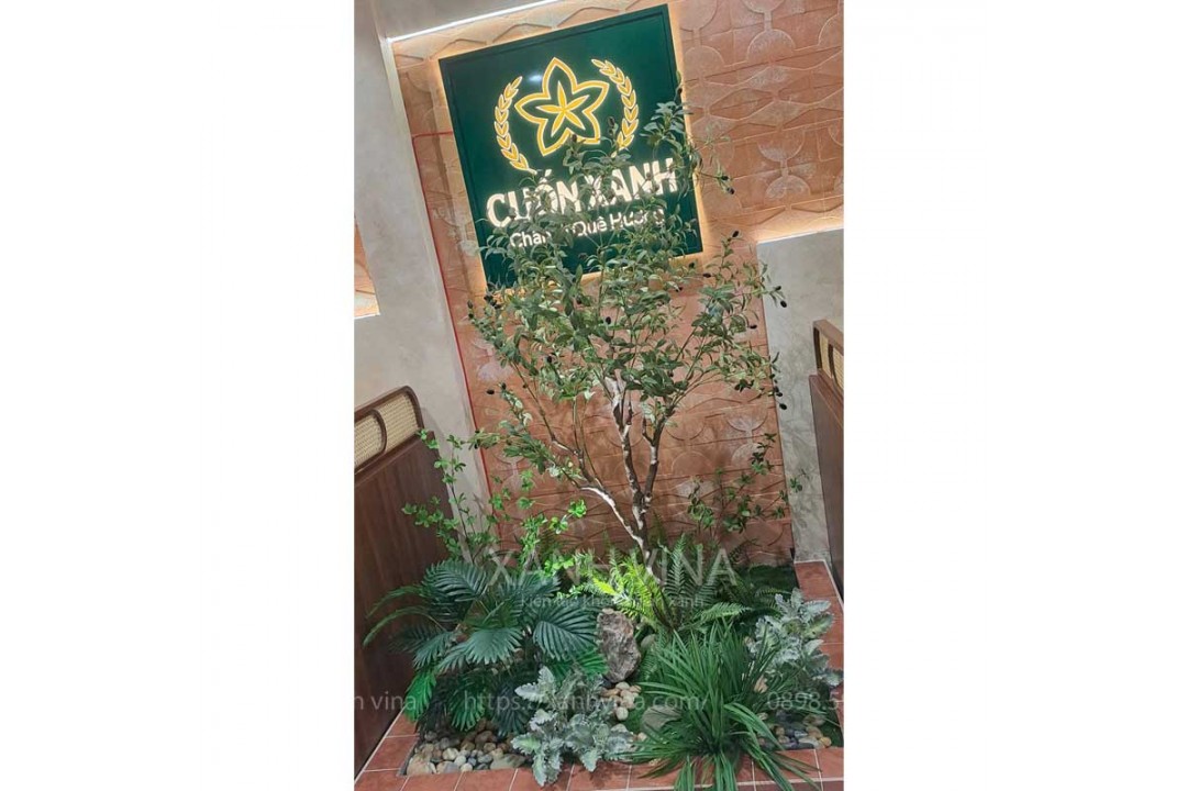 Mẫu tiểu cảnh cây giả tại 36 Vũ Phạm Hàm